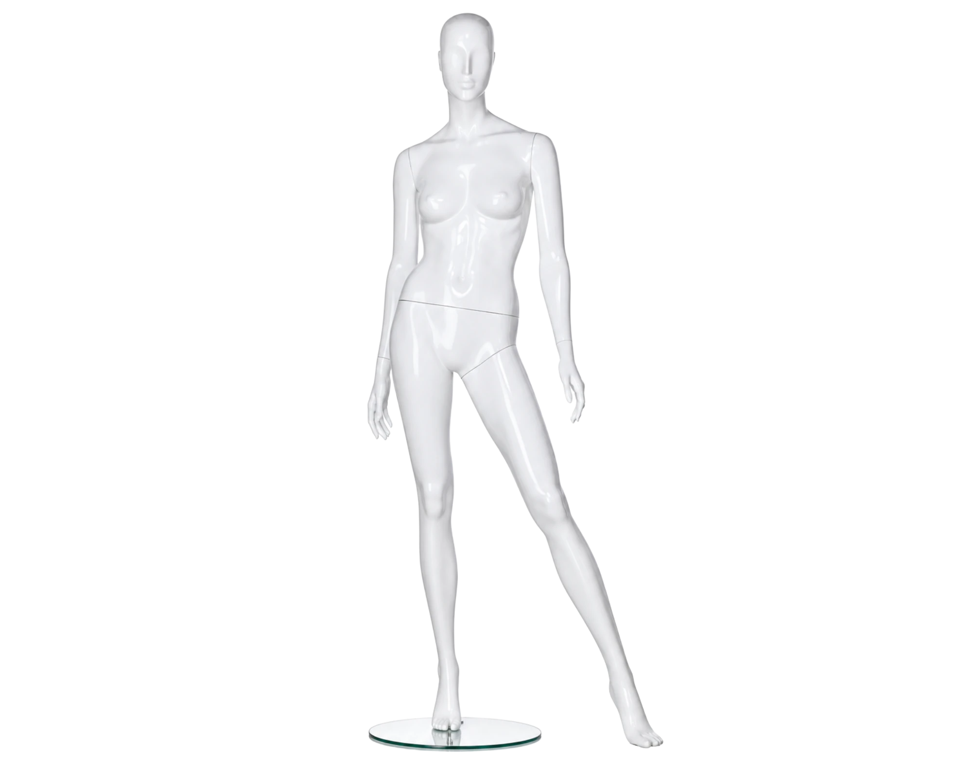 Mannequin blanc brillant