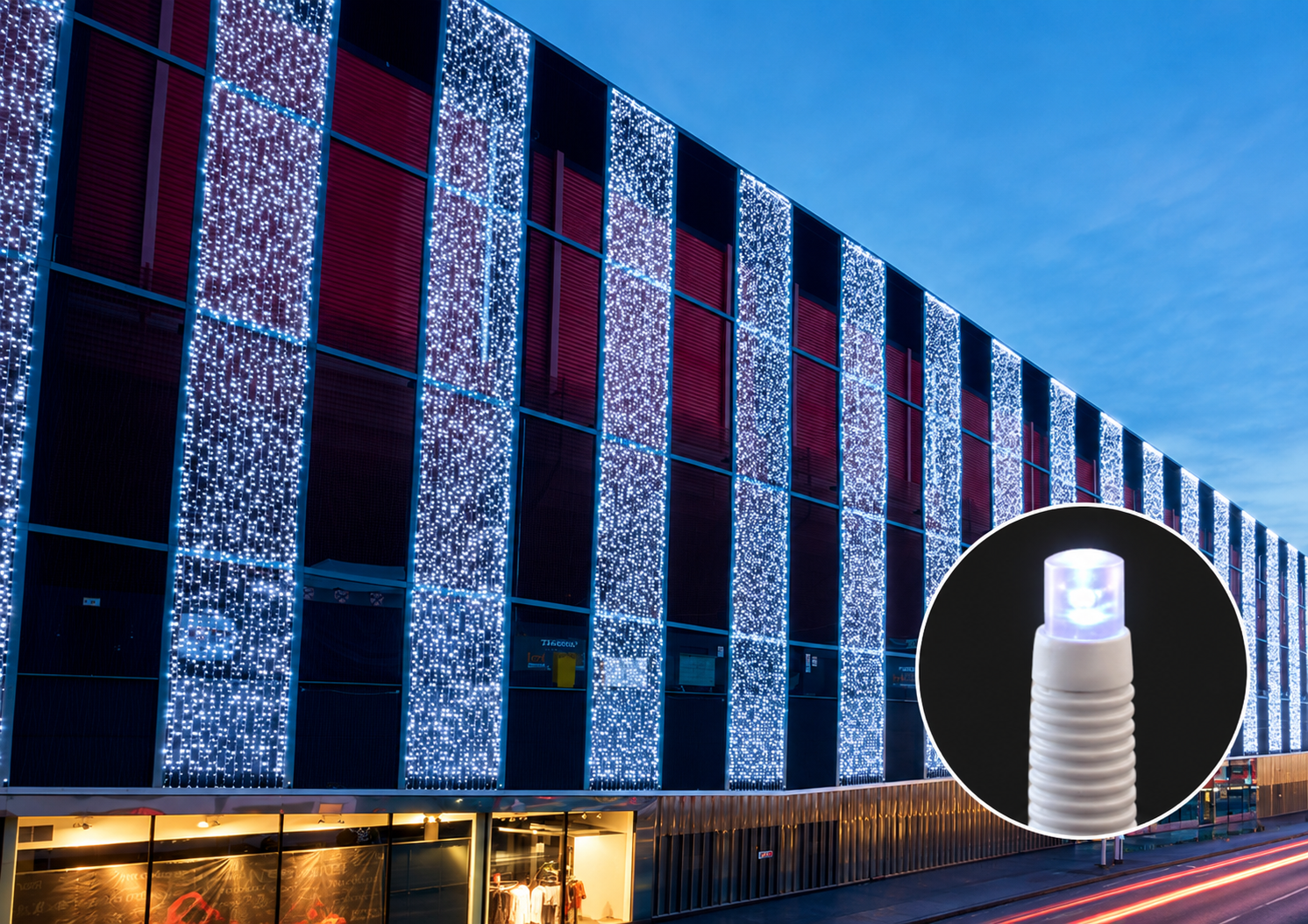 Lichtervorhänge LED+ 7.0 Meter hoch