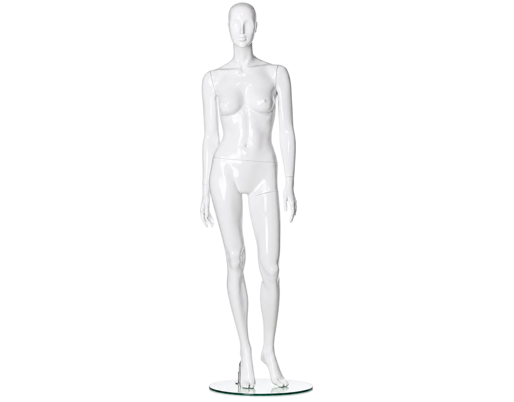 Mannequin blanc brillant