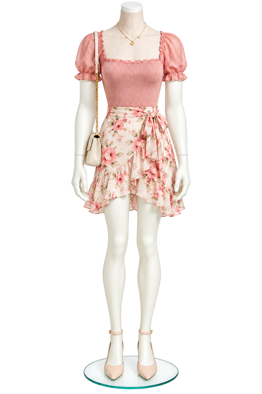 Mannequin femme PLENTY Bras blancs & plaque de cou