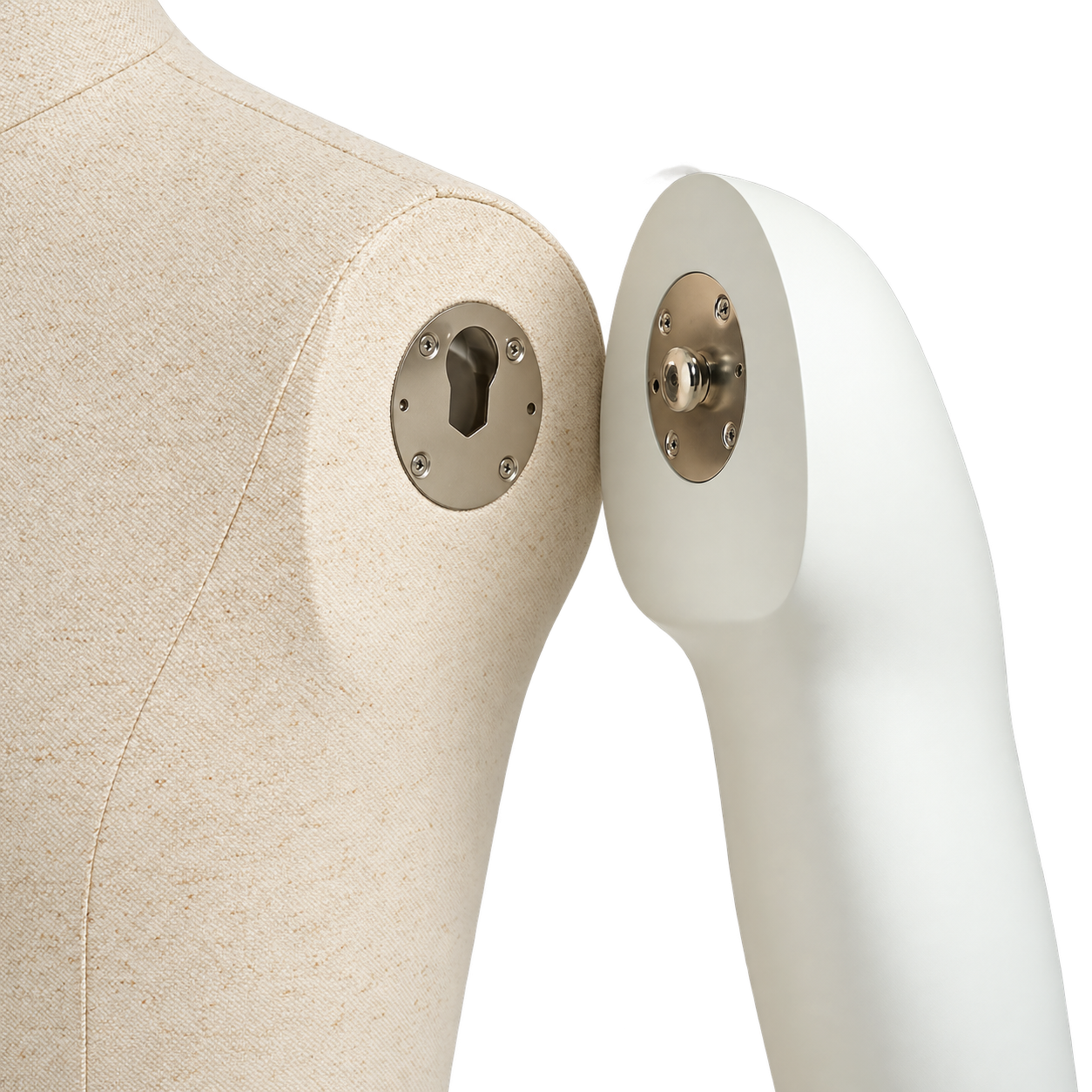 Mannequin femme PLENTY Bras blancs & plaque de cou