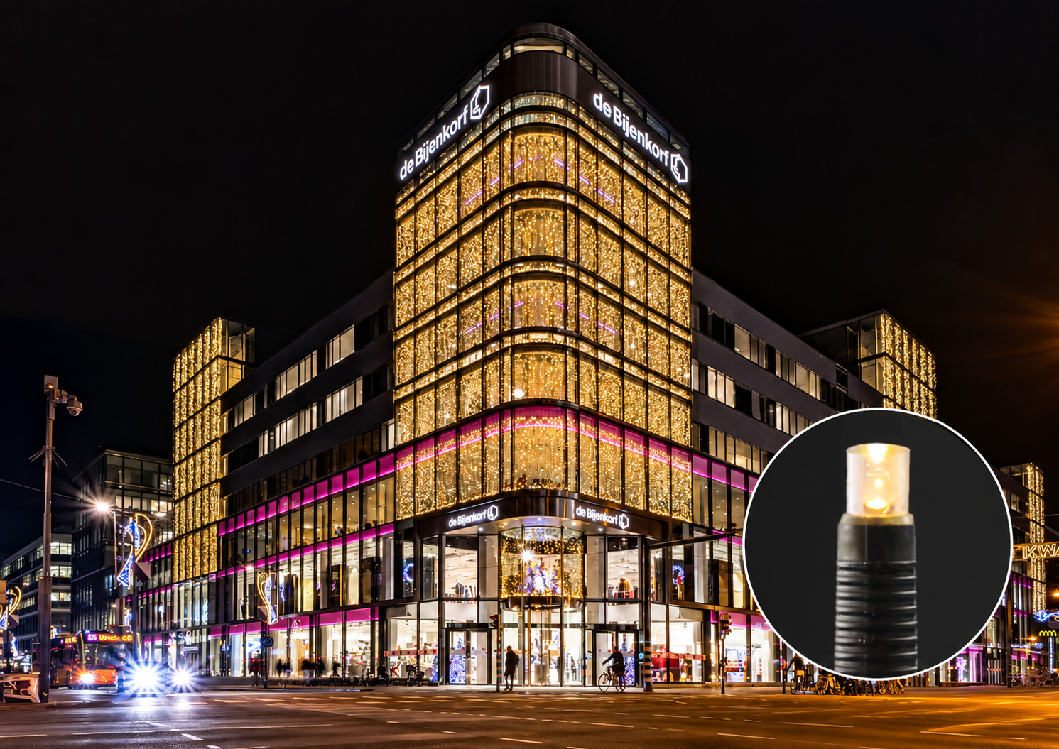 Lichtervorhänge LED+ 7.0 Meter hoch