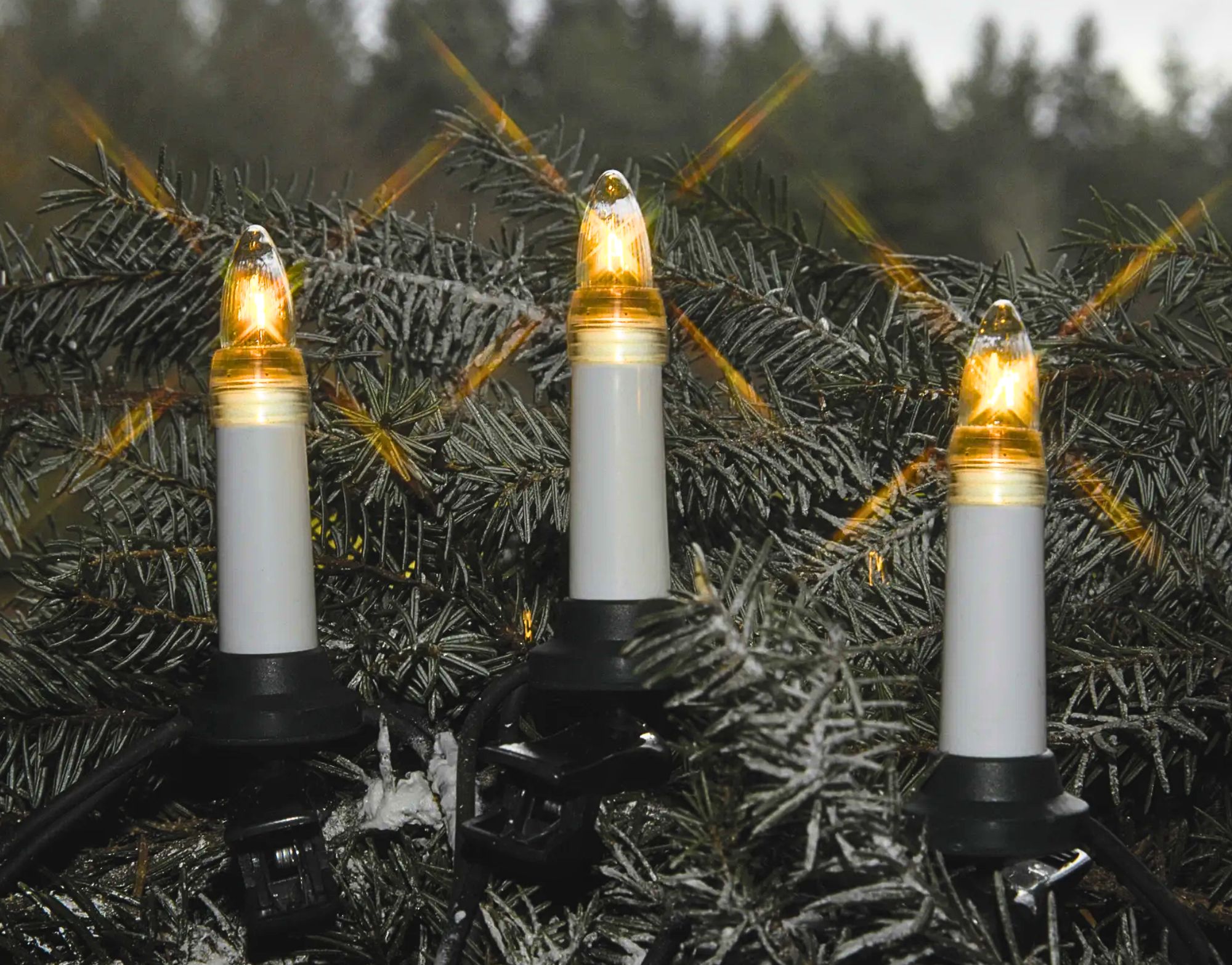 Star Kerzenkette LED mit 16 Lichtern – für den Aussenbereich