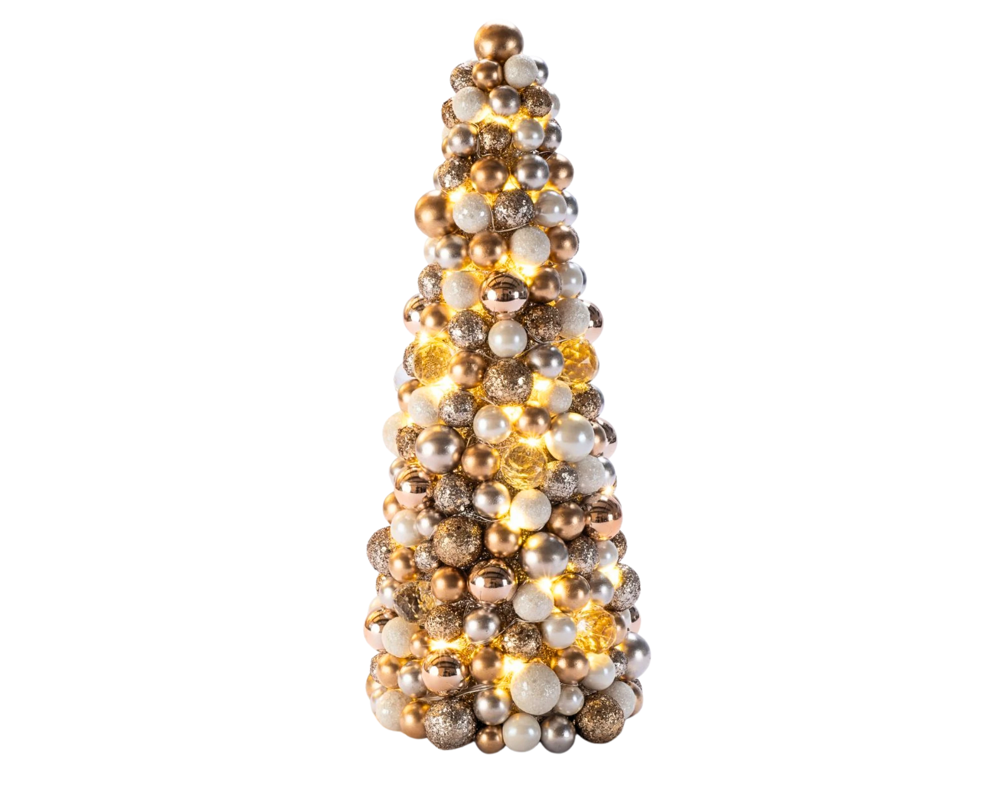 LED Kugelbaum Gold