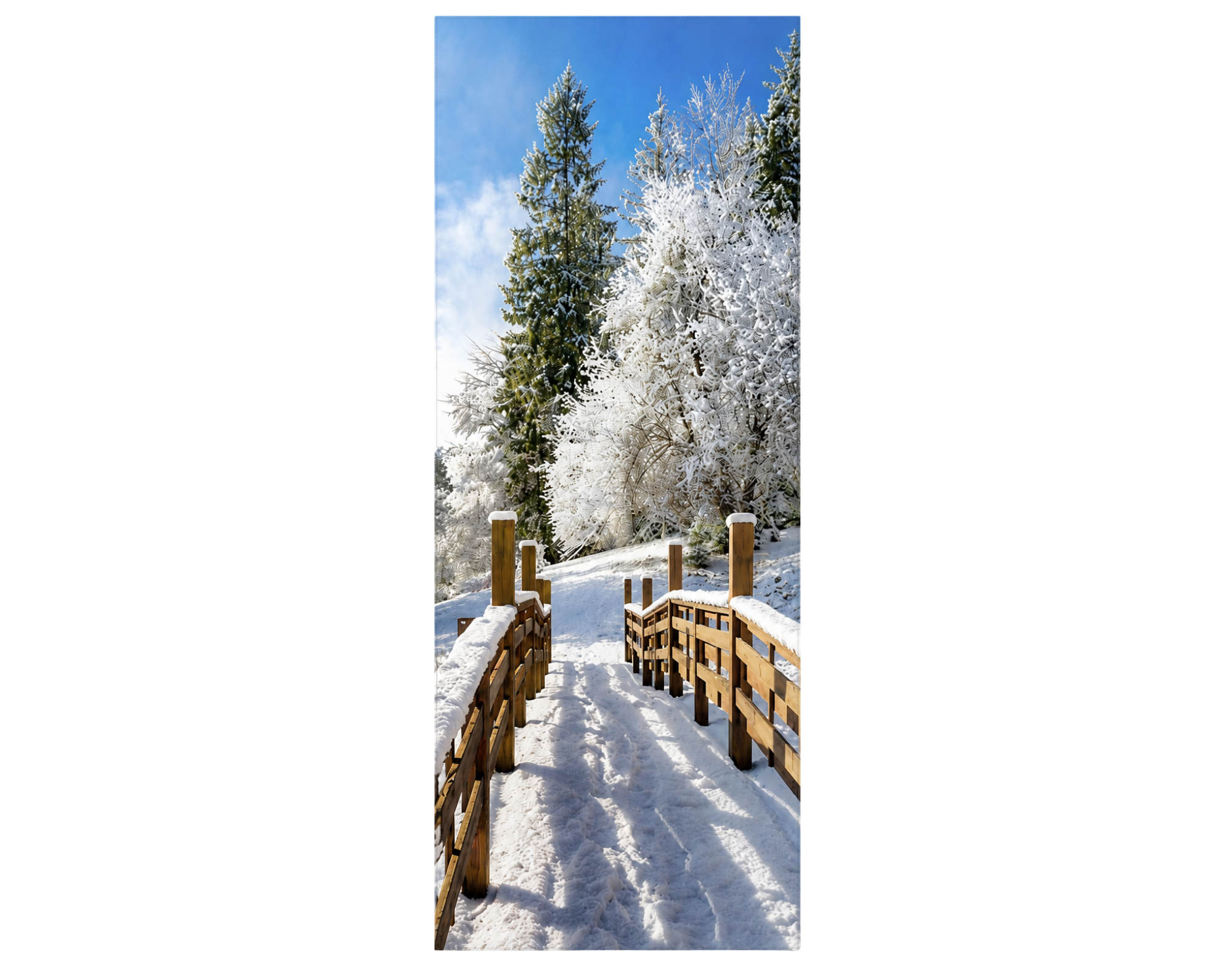 Textilbanner Schneebrücke
