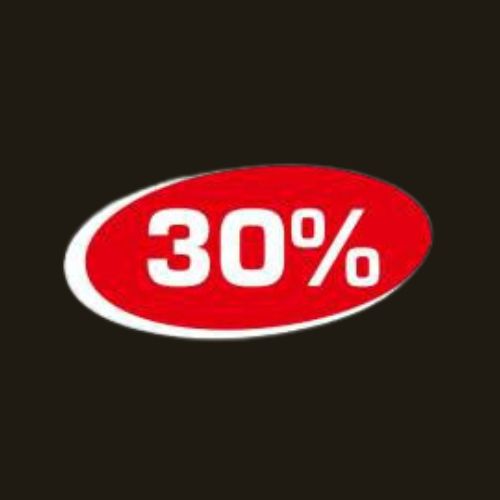 Autocollant 30%