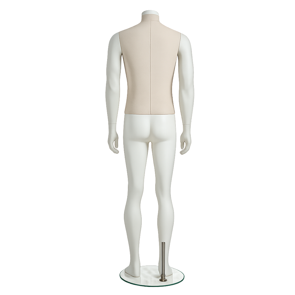 Mannequin homme PLENTY Bras blancs & plaque de cou