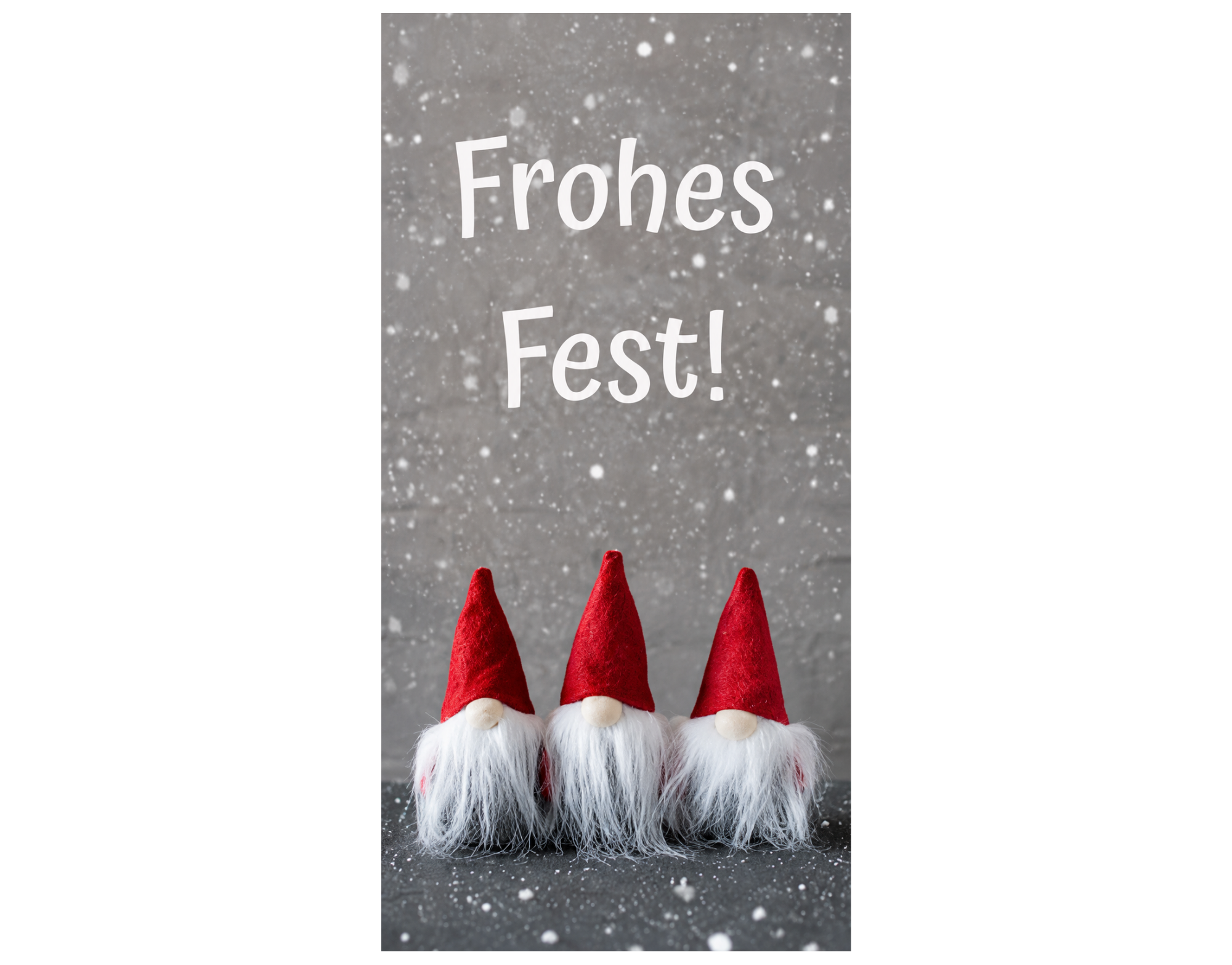Bannière textile 3 lutins «Joyeuses Fêtes»