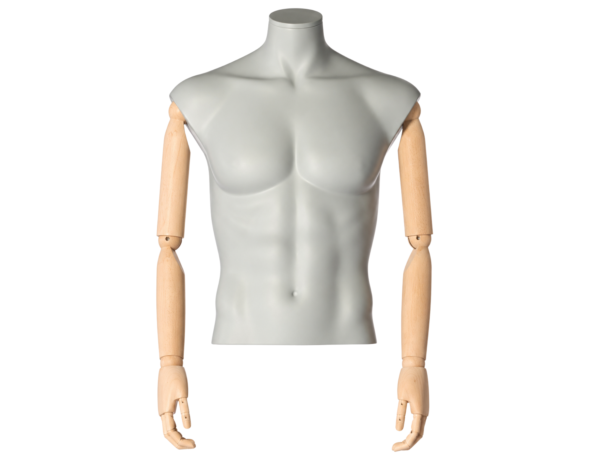 Darrol Herren Torso mit flexiblen Holzarmen