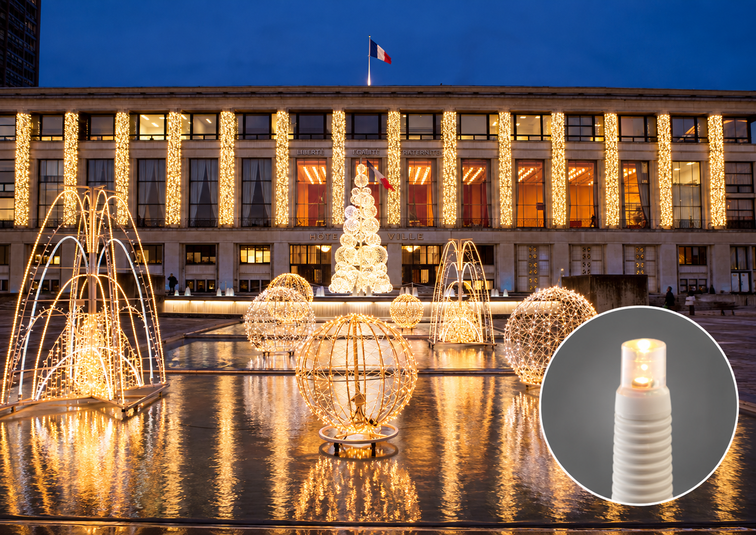 Lichtervorhänge LED+ 5.0 Meter hoch