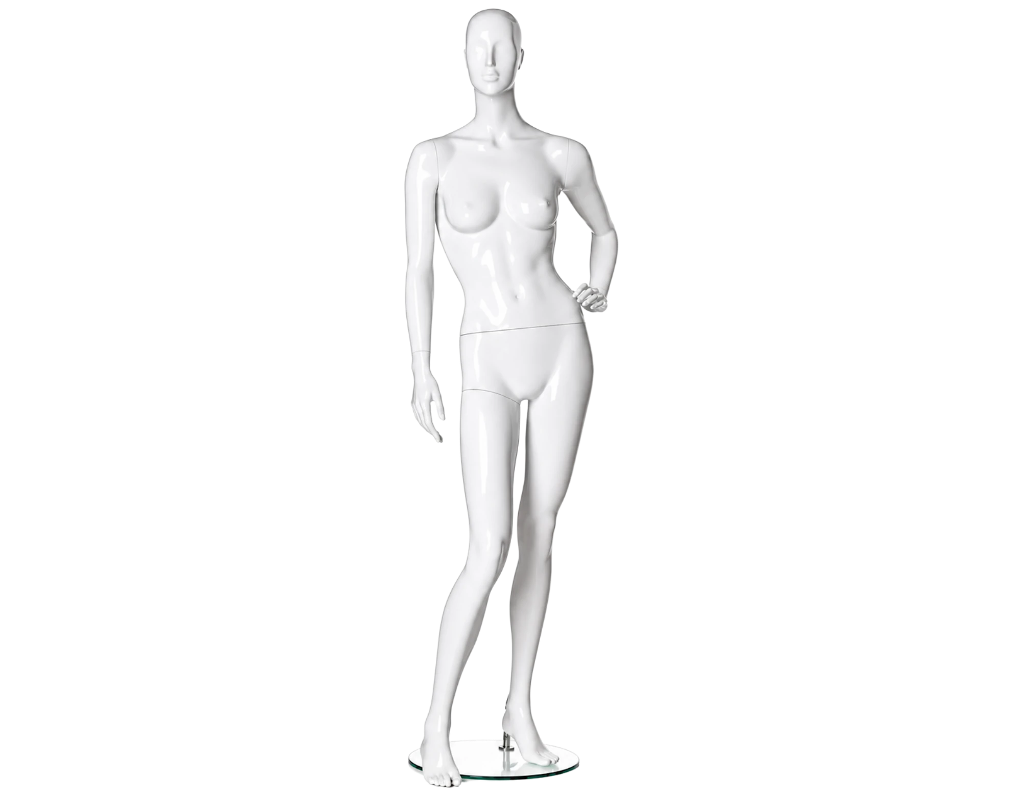 Mannequinblanc brillant