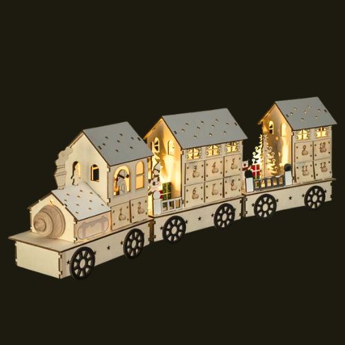 LED Adventskalender-Zug