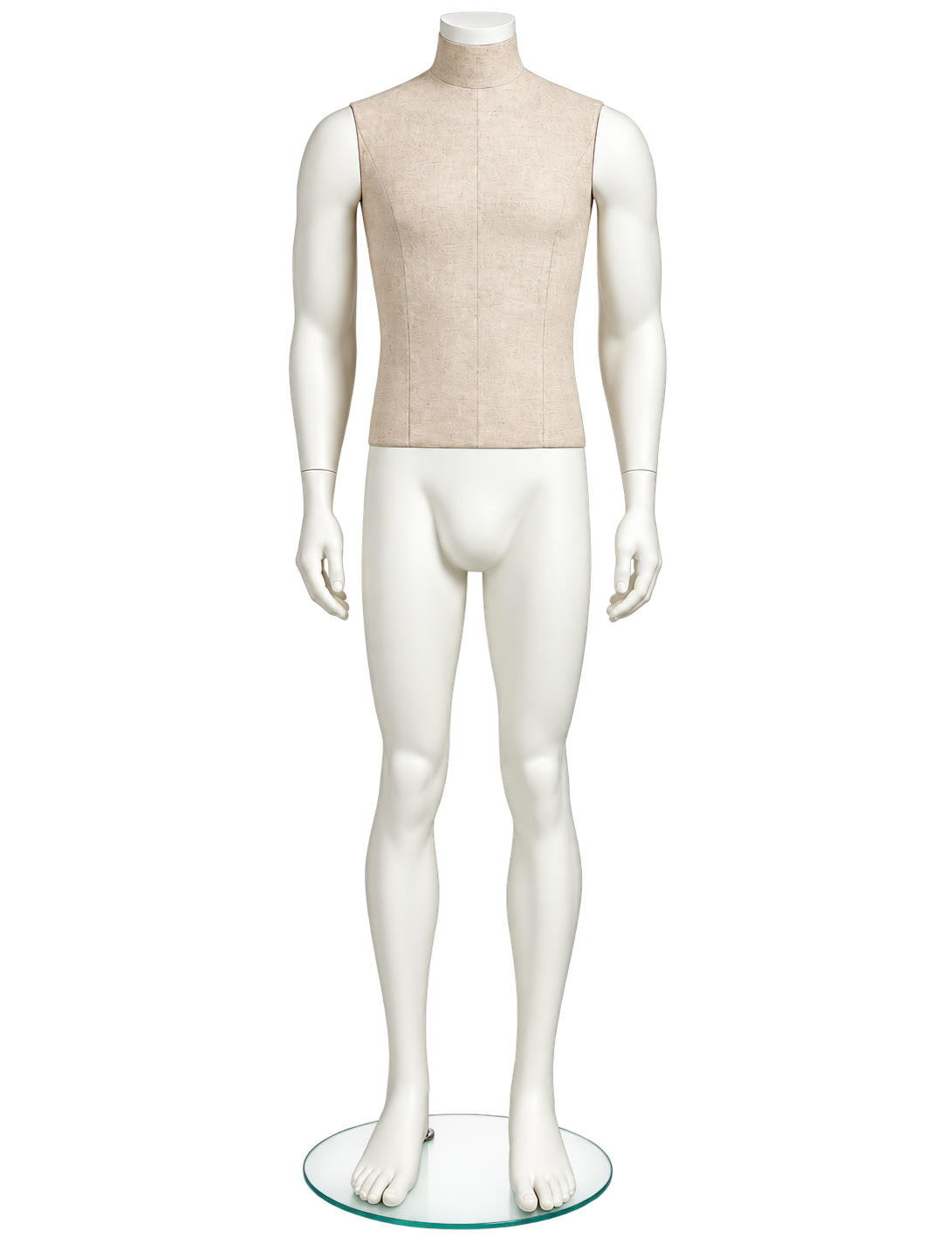 Mannequin homme PLENTY Bras blancs & plaque de cou