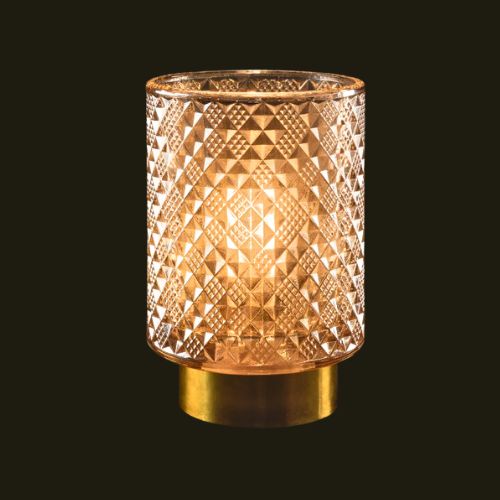 Ambiance LED en verre cuivré