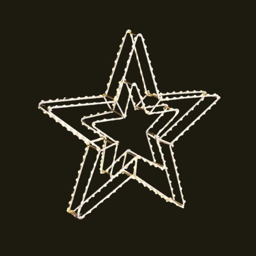 3D Double Star Argento S