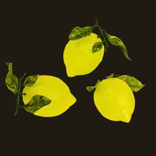 Citron avec de feuilles