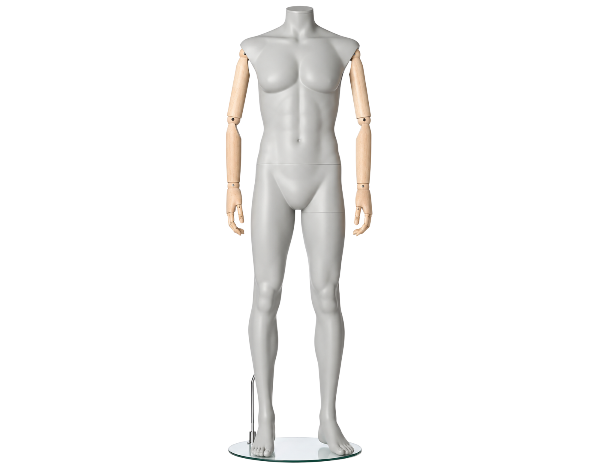 Mannequin homme Darrol avec bras en bois articulés