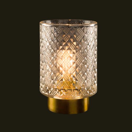 Ambiance LED en verre clair