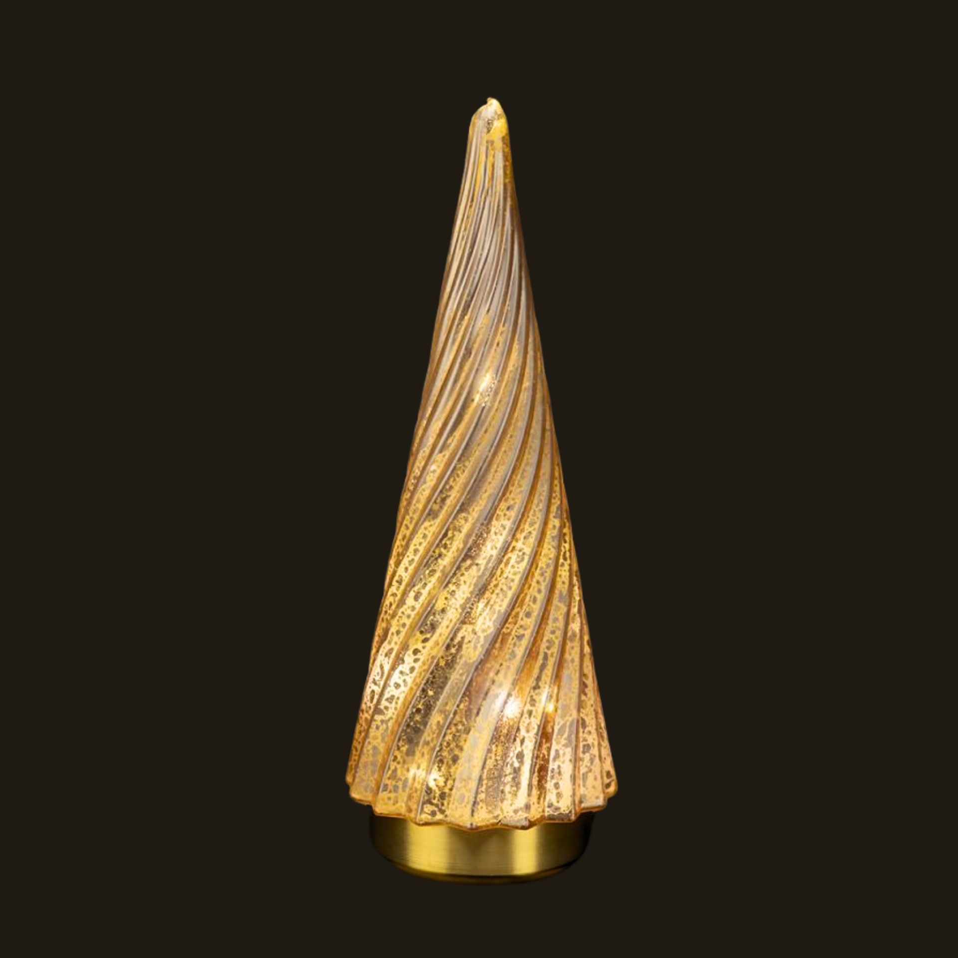 LED Glas Baum rose