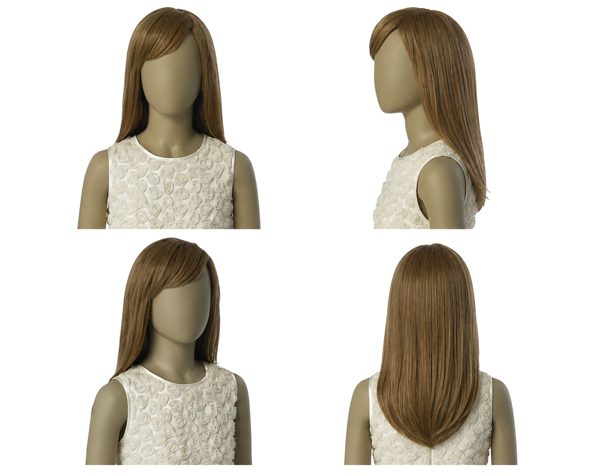 Perruque Poppy B pour mannequins enfants