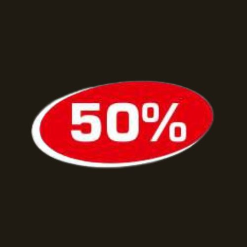 Autocollant 50%