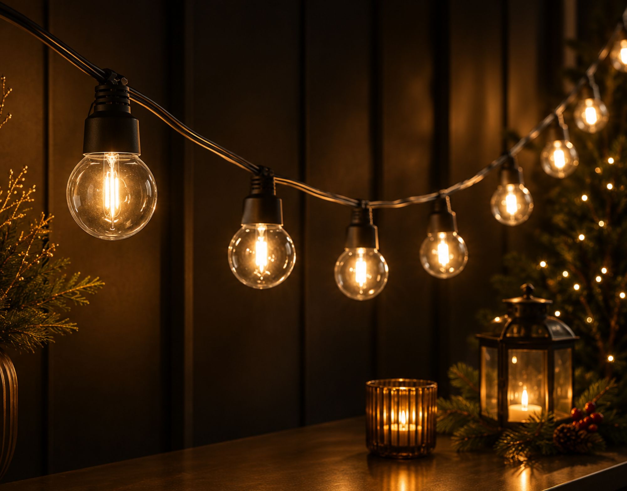 Z-LED Lichterkette mit Kugeln 12 m