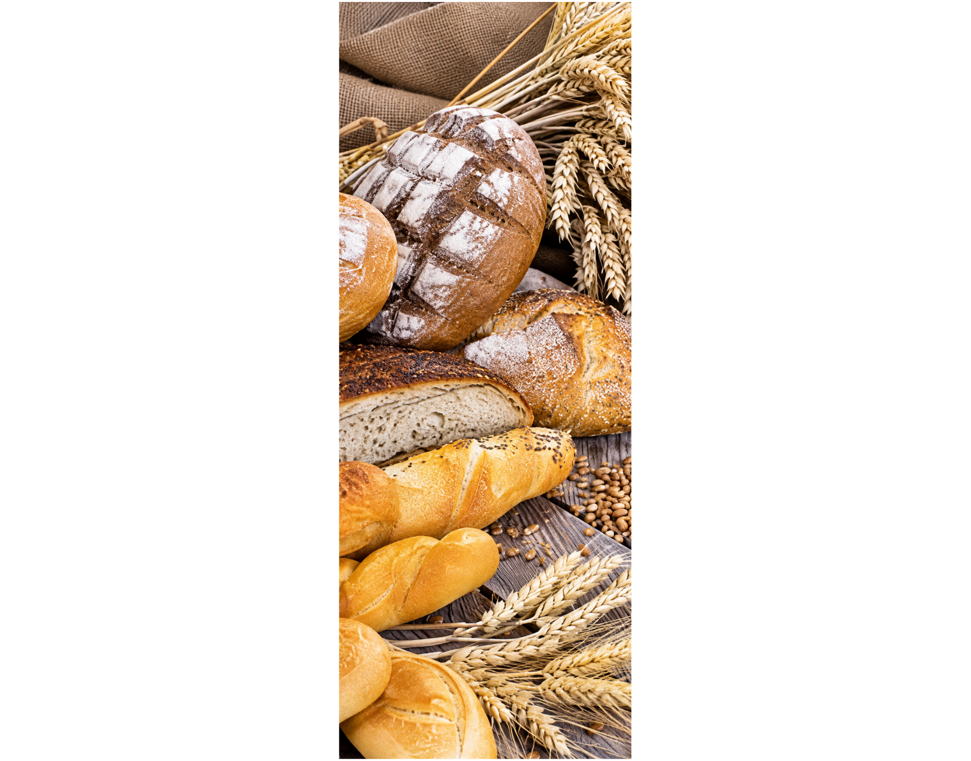 Stoffbanner Frisches Brot & Getreide