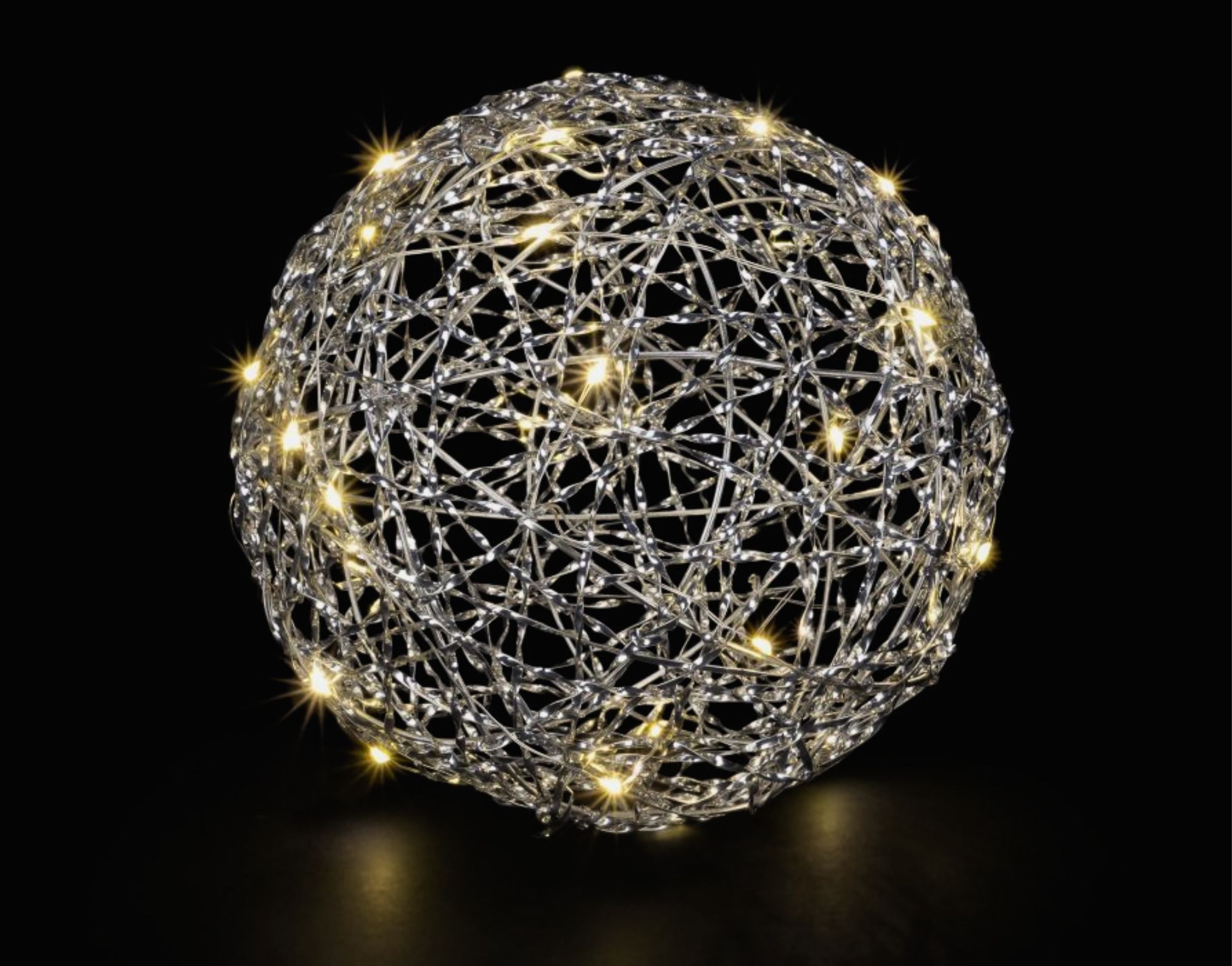 Boule LED argent grande