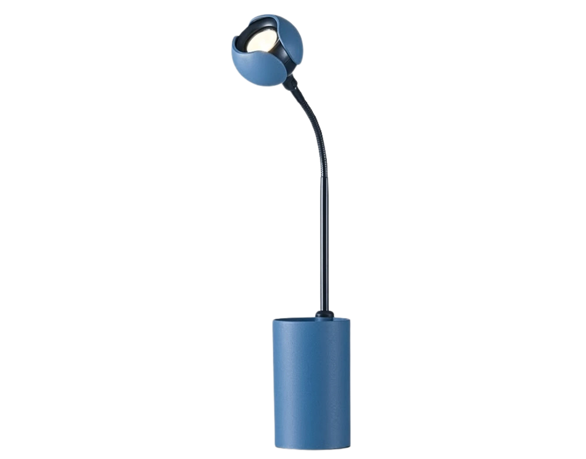 Lampe de bureau LED Flower bleu pigeon