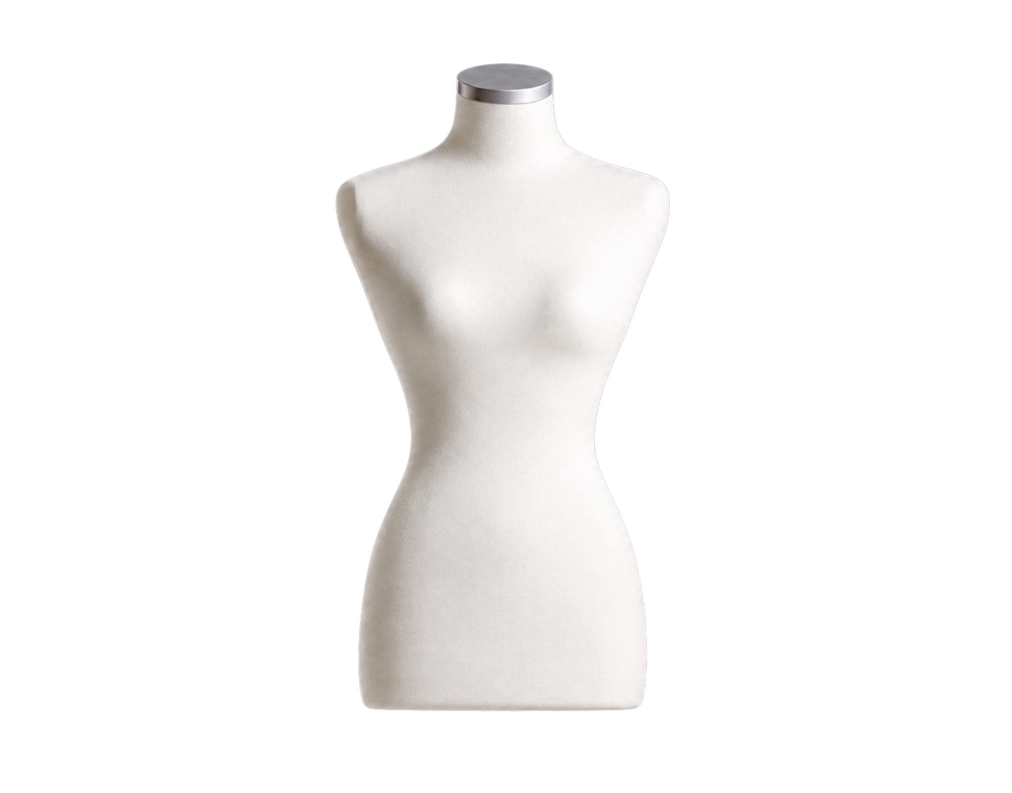 Darrol Damen-Schneiderbüste schmal | Styropor mit Jerseybezug | Natur